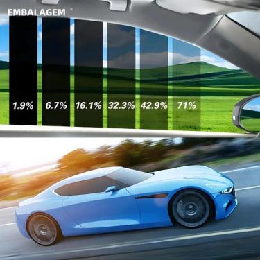 Imagem de Filme Protetor UV Para Janela De Carro 50cmX300cm Filme Solar Para Som