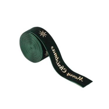 Imagem de Baoblaze Fita de Natal Decorativa, Fitas para Festas DIY, Decoração de Natal para Portas e Casa, Feita à Mão, Verde