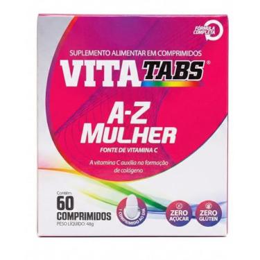 Imagem de Vitatabs A-Z Mulher 60 Comprimidos Suplemento Multivitamínico Feminino Com Vitaminas E Minerais Uso Diário