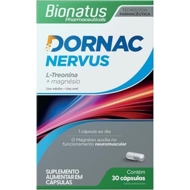 Imagem de Bionatus, Dornac Nervus, Suplemento alimentar, Magnésio 65mg, L-Treonina 160mg, 30 cápsulas • 30 doses, Branco