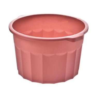 Imagem de Zialofi Massagem Batia do banho de banho de banheiro para lavar o balde de banheiro sauna, portátil, leve e caçamba de banheira de imersão de pé grande, Vermelho