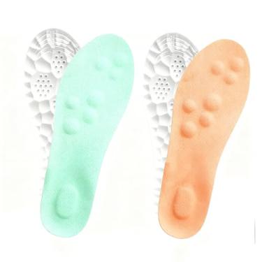 Imagem de Cloud-Like Comfort Soles for Men Soft Memory Foam Cushioning Insoles Trim to Fit Steppers Insoles for Women with Arch Support for Foot Pain Relief Fatigue (Men 21/Women 20)