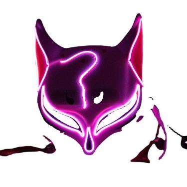 Imagem de Máscara Fox LED emissor de luz para atmosfera fluorescente