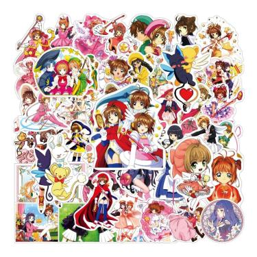 Imagem de Adesivos Cards Captors Sakura Waterproof Vinyl 50 unidades/lote