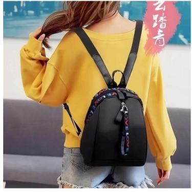Imagem de Mochilas femininas moda amor casual bolsa de ombro mochila escolar - o