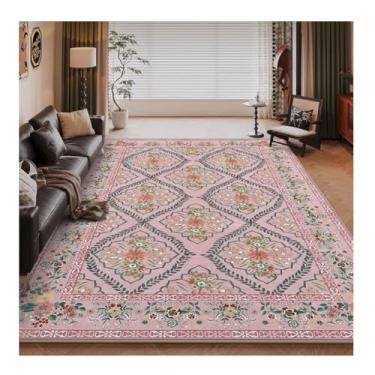 Imagem de HGTRH Tapetes de área para quarto, sala de estar, estilo boêmio, lavável, TPR antiderrapante, pilha não grossa para sala de jantar, cozinha, escritório, C, 1,8 x 2,5 m