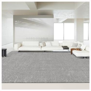 Imagem de SPXMQSS Tapete de área grande, macio e fácil de limpar para quarto, resistente ao desgaste e resistente a manchas tapetes para sala de estar, quarto, sala de jantar, escritório, cinza/branco