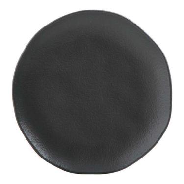 Imagem de Conjunto C/6 Pratos Fundo Orgânico Preto Matte Porto Brasil