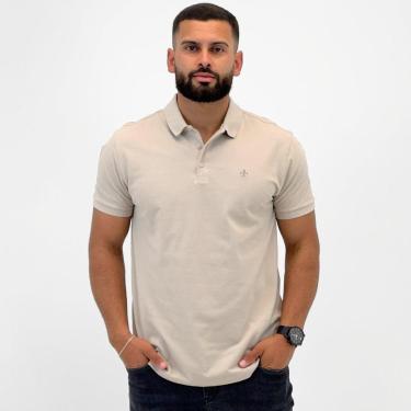 Imagem de Camisa Polo Dudalina Básica com Botão Manga Curta Masculina-Masculino