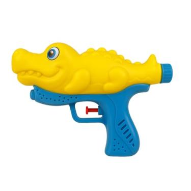 Imagem de Pistola de Água Infantil em Formato de Crocodilo – Brinquedo Divertido para Crianças – Ideal para Praia, Piscina e Verão – Jato de Alta Pressão – Plástico Resistente e Seguro – 28cm – Cores Sortidas