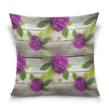 Imagem de Burbuja Capas de almofada rosas na prancha de madeira para sofá, sofá, sala de estar, quarto, capa de almofada de veludo macio, decoração de casa, 50,8 x 50,8 cm