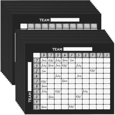 Imagem de Soulchen 20 peças quadradas de futebol para piscina, quadrados, tabuleiros de futebol, raspadinhas, bilhetes, decorações de festa de jogos para cartazes de jogos