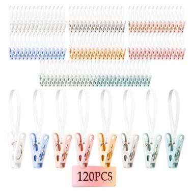 Imagem de ZJRDYYK 120 peças de clipes de armário para pendurar roupas, gancho organizador de armário, ganchos para armário, lavanderia, roupas, botas, meias, chapéus, luvas e toalhas