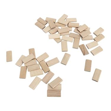 Imagem de Generic Tenon dominó de Madeira de Faia, Durável, de Alta Resistência para Artesanato, Móveis para Trabalhar Madeira, 50 Peças para Fabricação de Armários, Engenharia de Estrutura