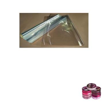 Imagem de Kit Saco Incolor 80x90 C/1 e Fita Cetim Rolo 22mm x 50metros