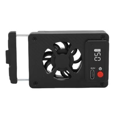 Imagem de Asixxsix Ventoinha de resfriamento para câmera, 5 velocidades com fluxo de ar potente e clipe com mola, compatível com câmeras RP A7M4, A7C, ZVE10, FX30 e R5.
