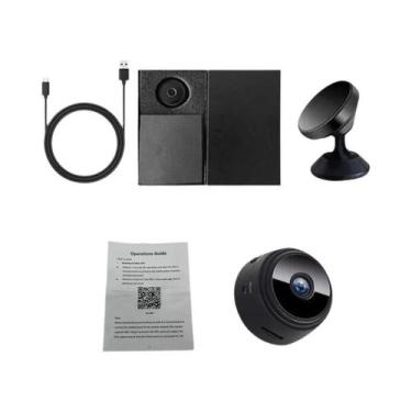 Imagem de Câmera De Vigilância Interna Mini Smart WiFi Sem Fio Com Visão Noturna