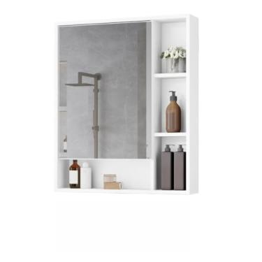 Imagem de Armário Banheiro Espelho Armário Banheiro Com Espelheira Porta(Branco)