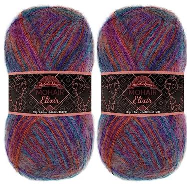Imagem de JubileeYarn Fio de Elixir Mohair – Mistura de Lã para Bebês 50 g/novelo – Bella Luna – 2 novelos