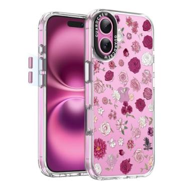 Imagem de GuardCrew Capa para iPhone 16, [proteção contra quedas de grau militar de 3,5 m à prova de colisão] [antiamarelamento e antidescasca] Capa protetora de TPU fina transparente à prova de choque para