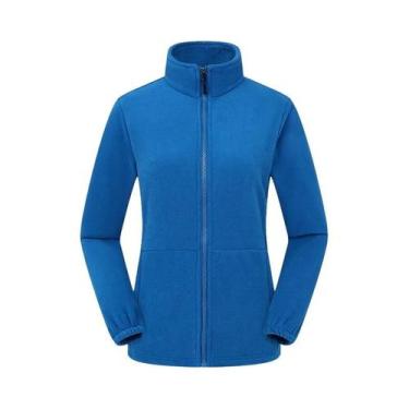 Imagem de Jaqueta Feminina De Inverno Corta-Vento Térmica De Fleece Polar Macia 