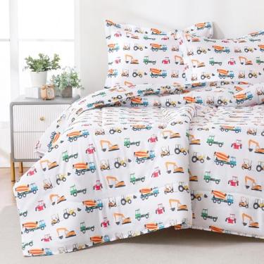 Imagem de MICORAL Jogo de cama infantil casal de 3 peças de microfibra escovada macia com 2 fronhas, lavável para todas as estações