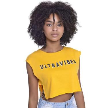 Imagem de Camiseta Cropped Juvenil Feminino Amofany Com Correntes - OFF WHITE - 