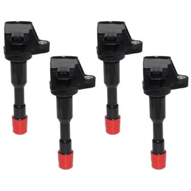Imagem de Compatível com Civic VII 1.3 IMA 2003 2004 2005 e Jazz II 1.4 IDSI 2006 2007 2008 (4 peças) - Bobina de Ignição 30521PWA003