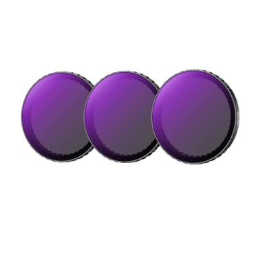 Imagem de Filtro ND para DJI Osmo Action 5 Pro/Osmo Action 4/Osmo Action 3, ND8+ND16+ND32 Filtro ND de densidade neutra