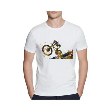 Imagem de Camiseta Masculina De Verão Com Estampa MTB Para Ciclismo Downhill Cas