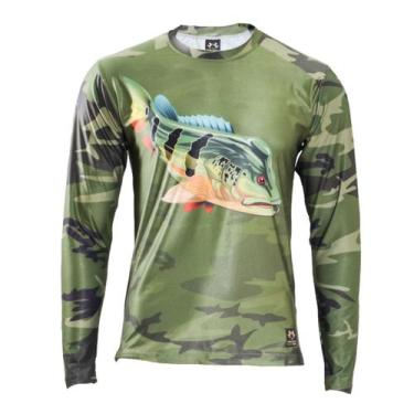 Imagem de Camisa Camiseta Pesca Masculina Proteção Solar Uv50+ - Terra Nativa, V