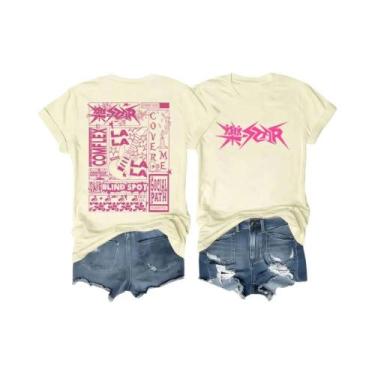 Imagem de Camiseta Stray Kids Rock Star Kpop De Manga Curta Com Estampa De Eleme