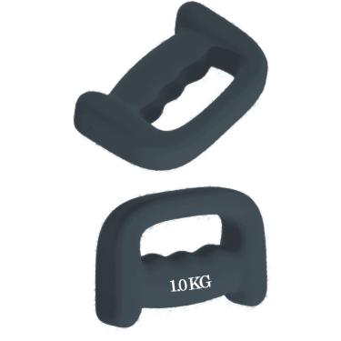 Imagem de Pesos De Mao Halteres Boxing Dumbell 1kg Revestido Musculacao Treino Fitness Exercicio Fisico Academia Fisoterapia Fit