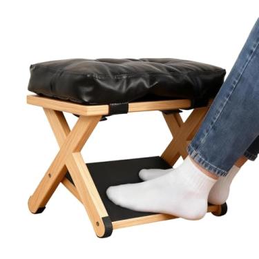 Imagem de Descanso Para Pés Sob A Mesa - Design Ergonómico Inclinado Dupla Camada Pequeno em - Alívio do Cansaço Repouso para as Pernas | Para Casa Quarto Sala de Estar Dormitório