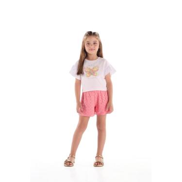 Imagem de Conjunto Blusa Borboleta Short Laise Quimby-Feminino