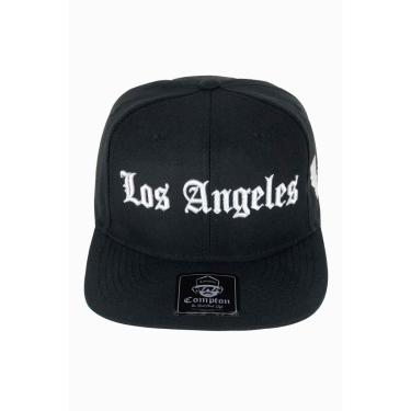 Imagem de Boné Compton Aba Reta Los Angeles California Preto-Unissex