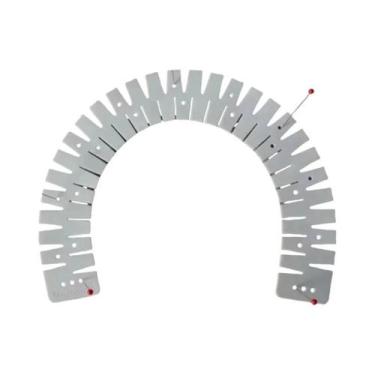 Imagem de Régua De Silicone Flexível Para Costura Com Furos De Marcação  Ferrame