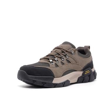 Imagem de AMAPO Tênis de caminhada masculino, leve, respirável, para caminhadas ao ar livre e trilha, largura média e larga, A257757-brn, 41