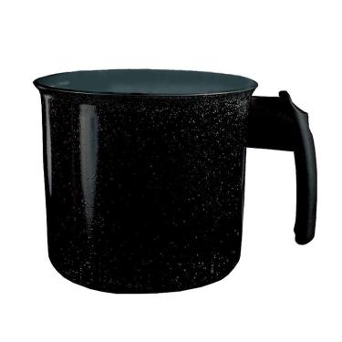 Imagem de Canecão Fervedor Preto Liso Antiaderente Em Cerâmica 14cm