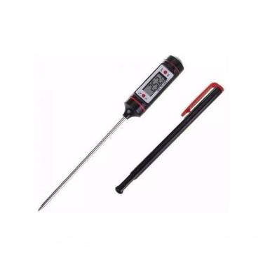 Imagem de Termometro Preto Digital Culinario Vinho Alimentos Cozinha