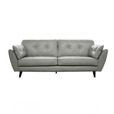 Imagem de Sofá De Couro Dallas 3 Lugares Grizzy - Mempra