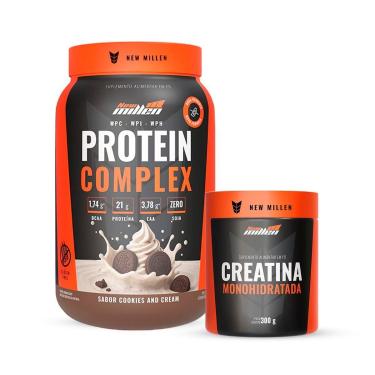 Imagem de Protein Complex 3W e Creatina 300g New Millen-Unissex