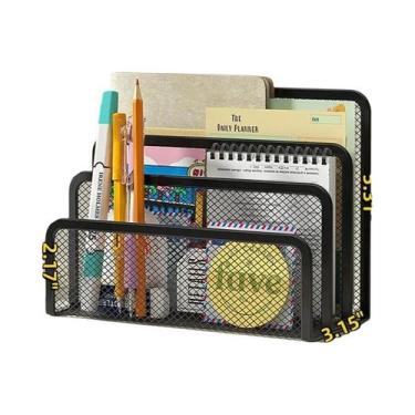 Imagem de Organizador De Mesa Em Malha Metálica Pequeno Para Correspondências, A