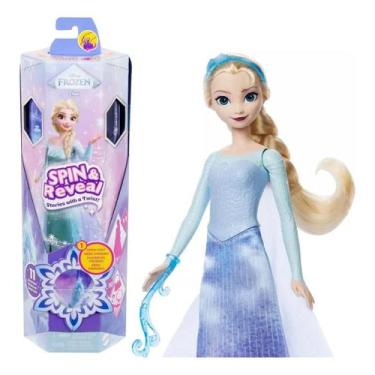 Imagem de Disney Frozen Boneca Spin and Reveal Elsa Mattel