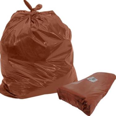Imagem de Saco de Lixo Reforçado 200 Litros 3 Kg Marrom Artlimp, 60 litros
