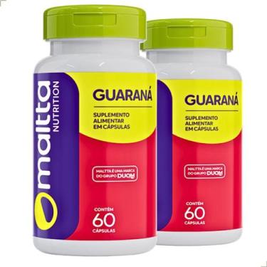 Imagem de Kit 2x Frascos Guaraná 120 Cápsulas Suplemento Alimentar Natural Puro 