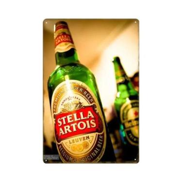 Imagem de Placa De Metal Vintage Stella Artois: Pôster Retrô Para Decoração De P