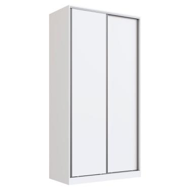 Imagem de Guarda Roupa Solteiro Rc2005 Mdf 2 Portas 120 Cm Branco Novam