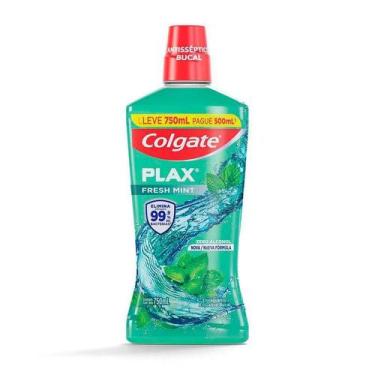 Imagem de Enxaguante Bucal Colgate Plax Fresh Mint Leve 750ml Pague 500ml