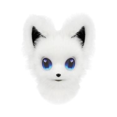 Imagem de Máscara De Cabeça De Animal De Pelúcia Fofa, Acessório De Fantasia De 